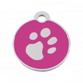 Targhetta per collana Imarc Circle Rosa Argentato