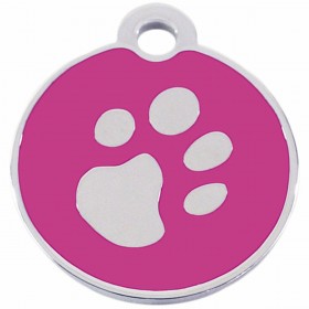 Targhetta per collana Imarc Circle Rosa Argentato