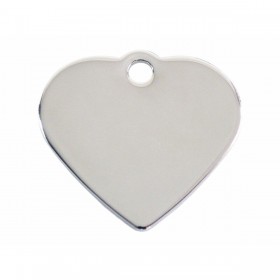 Targhetta per collana Imarc Heart Argentato