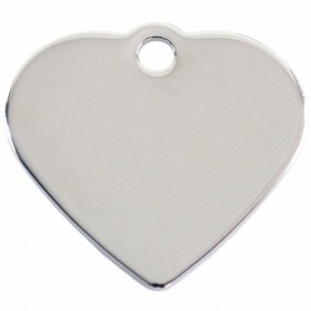 Targhetta per collana Imarc Heart Argentato