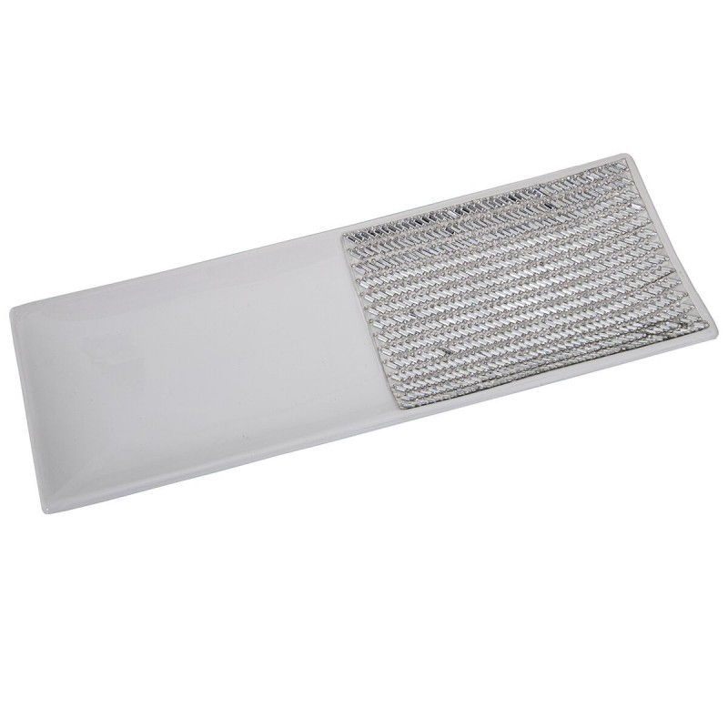 Centrotavola Alexandra House Living Bianco Argentato 40 x 14 x 3 cm