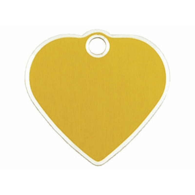 Targhetta per collana Imarc   Dorato Cuore Alluminio