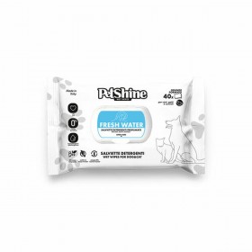 Salviettine Inumidite per Animali Domestici Porrini Fresh Water 40 Unità