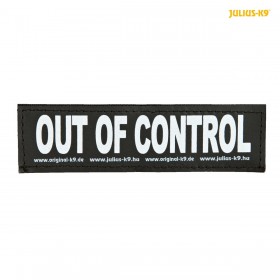 Etichette per imbracatura Julius K9 OUT OF CONTROL L