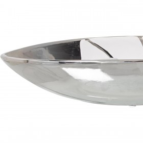 Centrotavola Alexandra House Living Bianco Argentato 40 x 13 x 8 cm