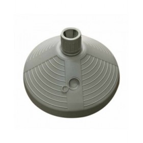 Marbueno Base Ombrellone Rotonda Plastica 38x38x14 cm 10L Bianco Giardino, Piscina 10502
