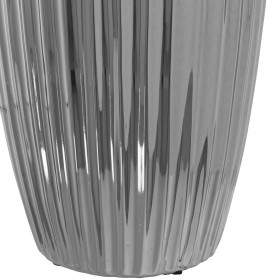 Vaso Alexandra House Living Argentato Ceramica 18 x 18 x 40 cm