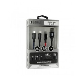Cavo Micro USB Subblim Premium 3in1