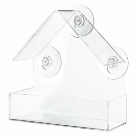Mangiatoia per uccelli Trixie Trasparente 225 ml 15 × 15 × 6 CM