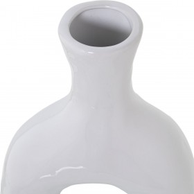 Portacandele Alexandra House Living Bianco Ceramica 16 x 32 x 5 cm