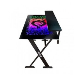 Scrivania Gaming Talius Warship X1 120 x 60 x 76 cm Nero Acciaio