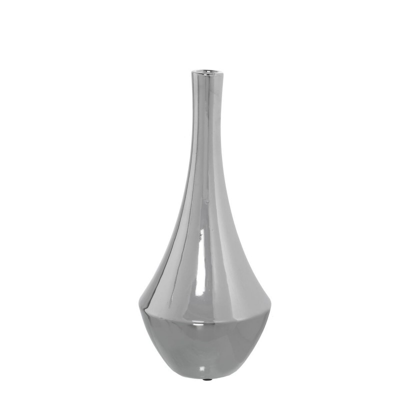 Vaso Alexandra House Living Argentato Ceramica 14 x 14 x 28 cm