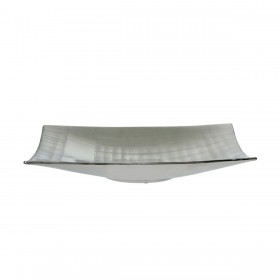 Centrotavola Alexandra House Living Argentato Ceramica 7 x 37 x 23 cm