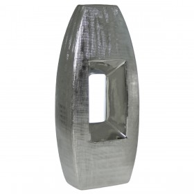 Vaso Alexandra House Living Argentato Ceramica 17 x 11 x 38 cm