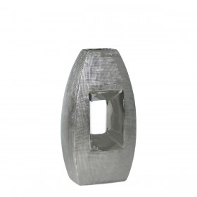 Vaso Alexandra House Living Argentato Ceramica 15 x 10 x 28 cm