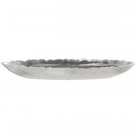 Centrotavola Alexandra House Living Argentato Ceramica 5 x 41 x 18 cm