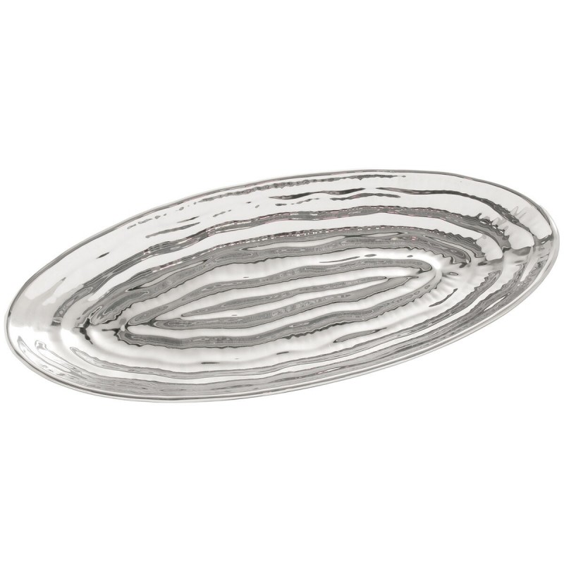 Centrotavola Alexandra House Living Argentato Ceramica 6 x 41 x 18 cm