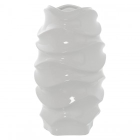 Vaso Alexandra House Living Bianco Ceramica Luminoso 19 x 20 x 38 cm