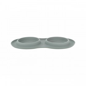 Ciotola per cani Trixie Grigio Acciaio inossidabile Ø 16 cm Doppia 2 × 0,3 L 47 × 3 × 26 CM