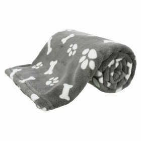 Coperta per Animali Domestici Trixie Kenny Grigio Poliestere 75 × 5 cm