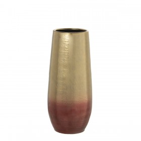 Vaso da pavimento Alexandra House Living Dorato Ceramica 24 x 24 x 58 cm