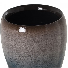 Vaso da pavimento Alexandra House Living Blu scuro Ceramica 33 x 33 x 65 cm