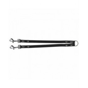 Gancio Guinzaglio 2 Cani Trixie Nero 35 cm M/L