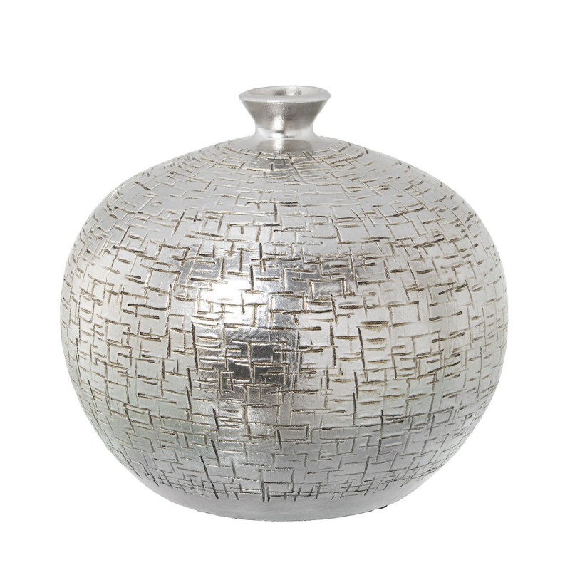 Vaso Alexandra House Living Argentato Ceramica 20 x 19 cm