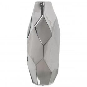 Vaso Alexandra House Living Argentato Ceramica 19 x 18 x 42 cm