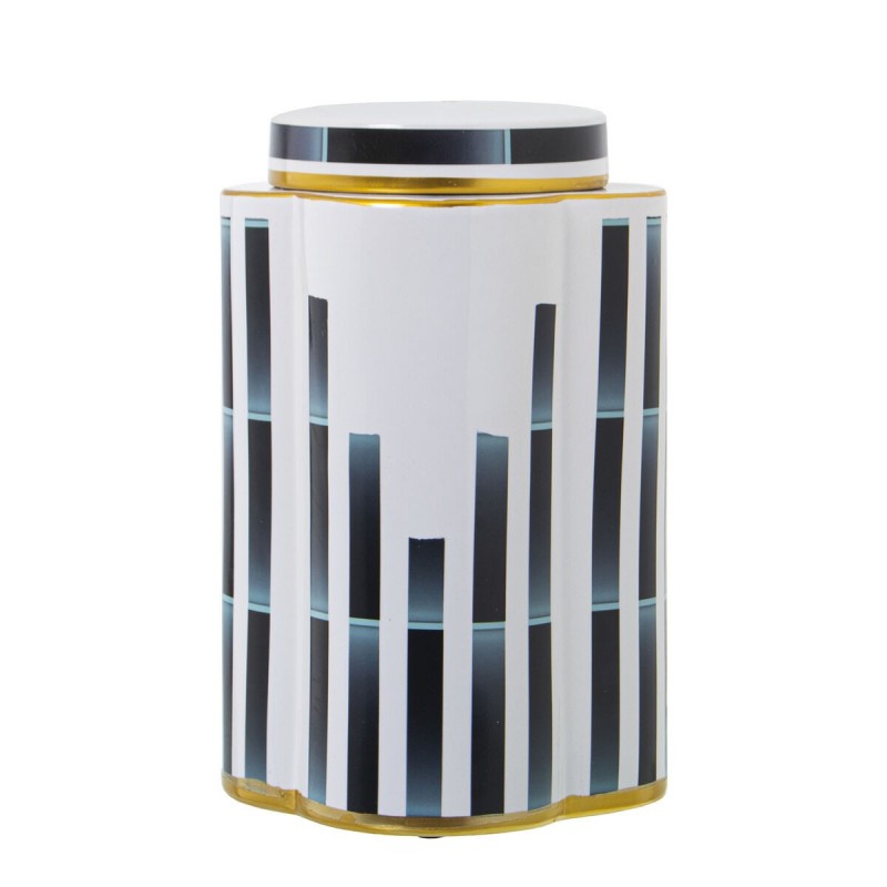 Vaso Alexandra House Living Azzurro Bianco Ceramica 18 x 30 cm