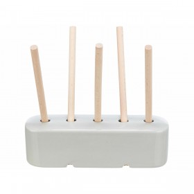Mangiatoia Trixie Grigio Legno Ceramica 26 × 23 × 17 CM Fieno