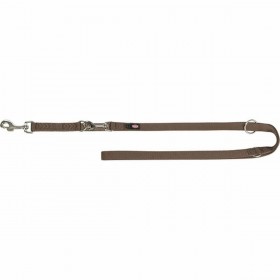 Guinzaglio regolabile per cane Trixie Premium Nocciola M/L