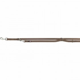 Guinzaglio regolabile per cane Trixie Premium Nocciola M/L