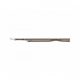 Guinzaglio regolabile per cane Trixie Premium Nocciola XS/S