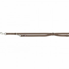Guinzaglio regolabile per cane Trixie Premium Nocciola XS/S