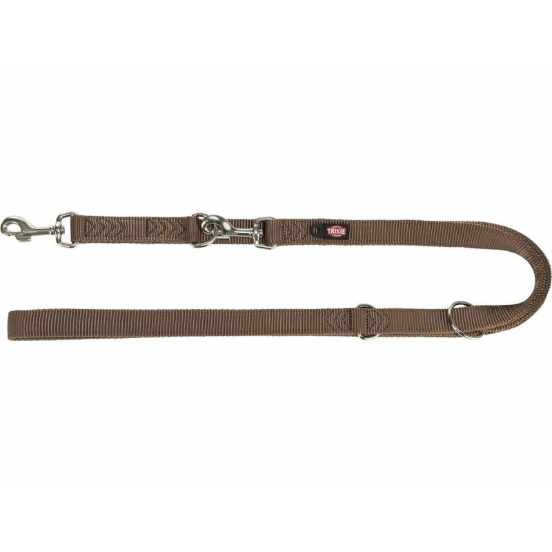 Guinzaglio regolabile per cane Trixie Premium Nocciola L/XL