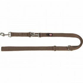 Guinzaglio regolabile per cane Trixie Premium Nocciola L/XL