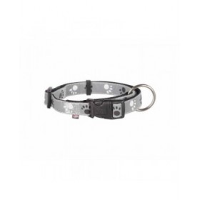 Collare per Cani Trixie Silver Reflect Nero Grigio L/XL 40-65 cm
