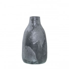 Vaso Alexandra House Living Argentato Ceramica 18 x 31 cm