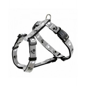 Imbracatura per Cani Trixie Silver Reflect Nero Grigio XS/S