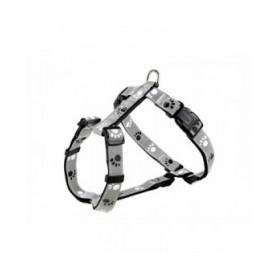 Imbracatura per Cani Trixie Silver Reflect Nero Grigio M/L