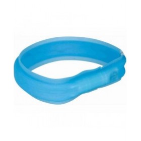 Collare LED per Animali Domestici Trixie Flash USB Azzurro M/L
