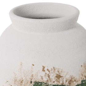 Vaso Alexandra House Living Bianco Verde Ceramica 30 x 30 x 76 cm