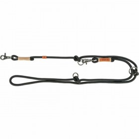 Guinzaglio regolabile per cane Trixie Be Nordic Nero Sabbia S/M