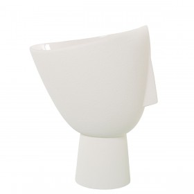 Vaso Alexandra House Living Ecru Ceramica Faccia 27 x 27 x 36 cm