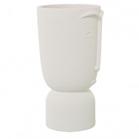 Vaso Alexandra House Living Ecru Ceramica Faccia 16 x 16 x 27 cm