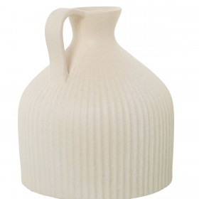 Vaso Alexandra House Living Crema Ceramica 21 x 25 x 21 cm