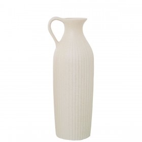 Vaso Alexandra House Living Crema Ceramica 14 x 36 x 14 cm