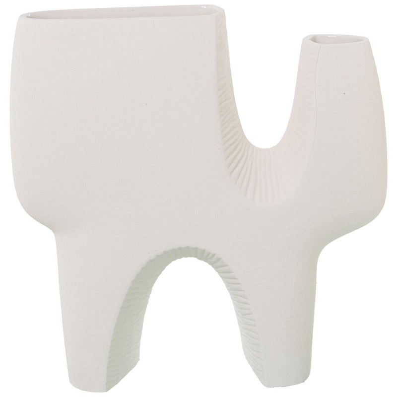 Vaso Alexandra House Living Ecru Ceramica Astratto 12 x 36 x 36 cm