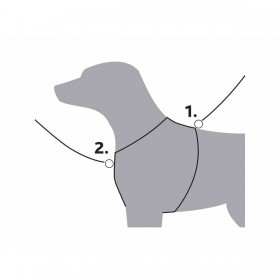 Imbracatura per Cani Trixie Premium Trekking Grafite Sabbia XL